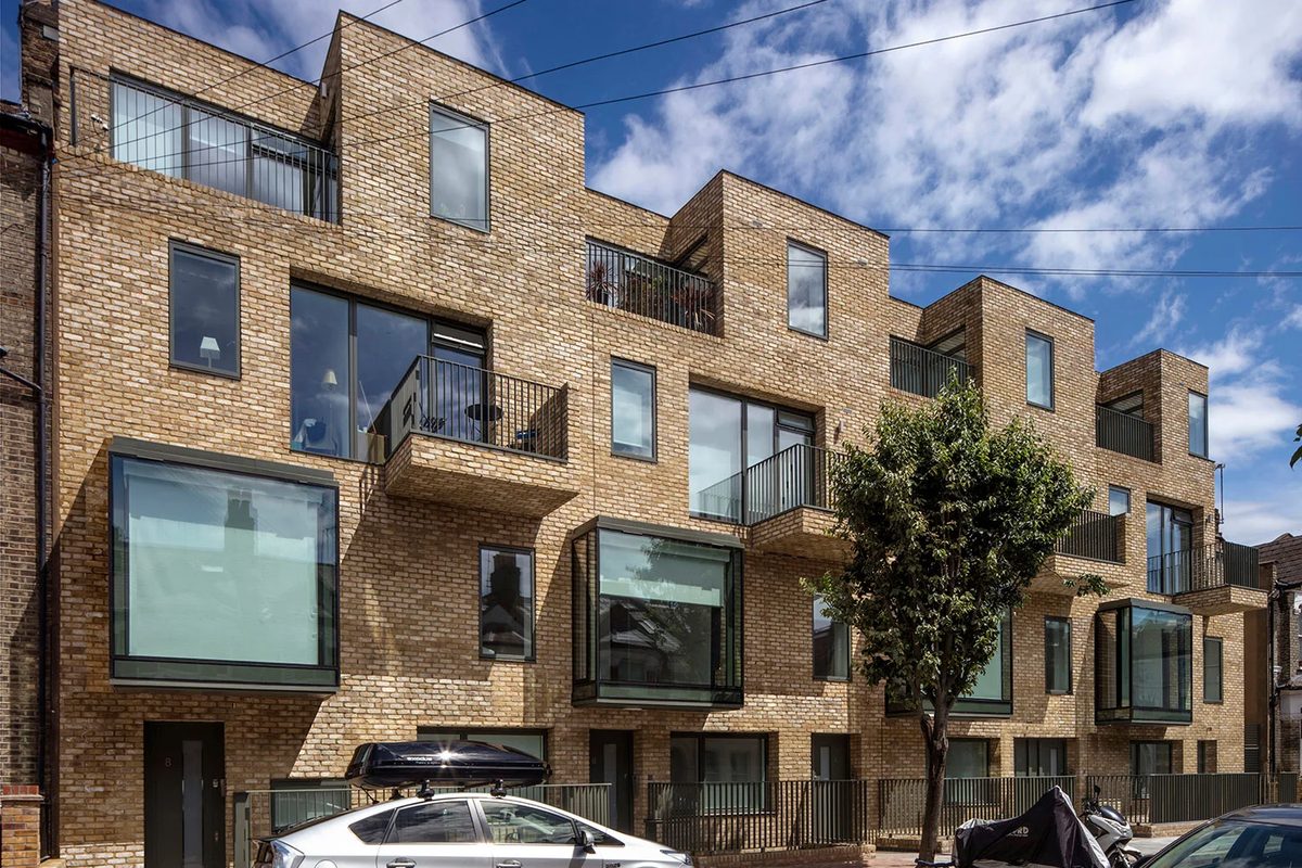 Hafer Road new building. 16 bespoke homes designed by Peter Barber Architects.